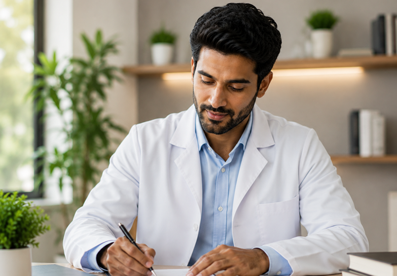 Physician at work